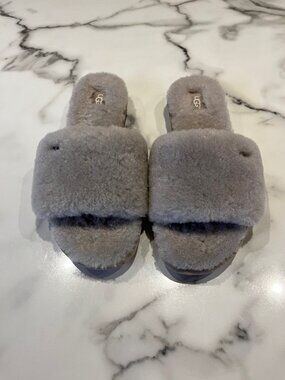 UGG Cozette Slide Slippers Oyster - Size 7